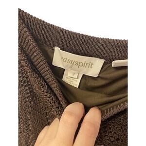 Women's Brown Crochet  Matching Two Piece Set